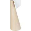 Lampes de bureau Tosel Lampe de bureau conique bois naturel et blanc Beige Unique. . Maison & D&eacute;co > Lampes de bureau.