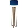 Lampadaires Tosel Lampadaire colonne bois naturel et bleu Beige Unique. . Maison & D&eacute;co > Lampadaires.