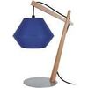 Lampes de bureau Tosel Lampe de chevet arqu&eacute; bois naturel et bleu Beige Unique. . Maison & D&eacute;co > Lampes de bureau.