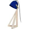 Lampes de bureau Tosel Lampe de bureau d&ocirc;me bois naturel et bleu Beige Unique. . Maison & D&eacute;co > Lampes de bureau.