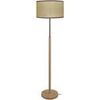 Lampadaires Tosel Lampadaire droit bois naturel et cr&eacute;me Beige Unique. . Maison & D&eacute;co > Lampadaires.