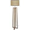 Lampadaires Tosel Lampadaire colonne bois naturel et cr&eacute;me Beige Unique. . Maison & D&eacute;co > Lampadaires.