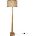 Lampadaires Tosel Lampadaire droit bois naturel et cr&egrave;me Beige Unique. . Maison & D&eacute;co > Lampadaires.