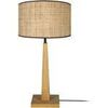 Lampes de bureau Tosel Lampe a poser droit bois naturel et cr&egrave;me Beige Unique. . Maison & D&eacute;co > Lampes de bureau.