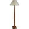 Lampadaires Tosel Lampadaire droit bois naturel et cr&egrave;me Beige Unique. . Maison & D&eacute;co > Lampadaires.