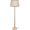 Lampadaires Tosel Lampadaire droit bois naturel et cr&egrave;me Beige Unique. . Maison & D&eacute;co > Lampadaires.