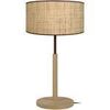 Lampes de bureau Tosel Lampe a poser droit bois naturel et cr&egrave;me Beige Unique. . Maison & D&eacute;co > Lampes de bureau.