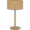 Lampes de bureau Tosel Lampe a poser droit bois naturel et cr&egrave;me Beige Unique. . Maison & D&eacute;co > Lampes de bureau.