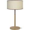 Lampes de bureau Tosel Lampe a poser droit bois naturel et cr&egrave;me Beige Unique. . Maison & D&eacute;co > Lampes de bureau.