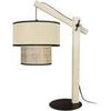 Lampes de bureau Tosel Lampe a poser articul&eacute; bois naturel et cr&egrave;me Beige Unique. . Maison & D&eacute;co > Lampes de bureau.