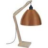 Lampes de bureau Tosel Lampe de chevet arqu&eacute; bois naturel et cuivre Beige Unique. . Maison & D&eacute;co > Lampes de bureau.
