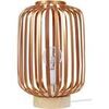 Lampes de bureau Tosel Lampe a poser cylindrique m&eacute;tal naturel et cuivre Beige Unique. . Maison & D&eacute;co > Lampes de bureau.