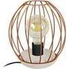 Lampes de bureau Tosel Lampe de chevet filaire bois naturel et cuivre Beige Unique. . Maison & D&eacute;co > Lampes de bureau.