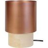Lampes de bureau Tosel Lampe de chevet cylindrique m&eacute;tal naturel et cuivre Beige Unique. . Maison & D&eacute;co > Lampes de bureau.