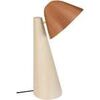Lampes de bureau Tosel Lampe de bureau conique bois naturel et cuivre Beige Unique. . Maison & D&eacute;co > Lampes de bureau.
