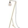 Lampadaires Tosel lampadaire liseuse articul&eacute; bois naturel et cuivre Beige Unique. . Maison & D&eacute;co > Lampadaires.