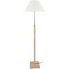 Lampadaires Tosel Lampadaire droit bois naturel et &eacute;cru Beige Unique. . Maison & D&eacute;co > Lampadaires.