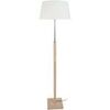 Lampadaires Tosel Lampadaire droit bois naturel et &eacute;cru Beige Unique. . Maison & D&eacute;co > Lampadaires.