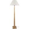 Lampadaires Tosel Lampadaire droit bois naturel et &eacute;cru Beige Unique. . Maison & D&eacute;co > Lampadaires.