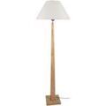 Lampadaires Tosel Lampadaire droit bois naturel et &eacute;cru Beige Unique. . Maison & D&eacute;co > Lampadaires. Grenoble