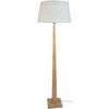 Lampadaires Tosel Lampadaire droit bois naturel et &eacute;cru Beige Unique. . Maison & D&eacute;co > Lampadaires.