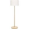 Lampadaires Tosel Lampadaire droit bois naturel et &eacute;cru Beige Unique. . Maison & D&eacute;co > Lampadaires.