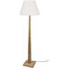 Lampadaires Tosel Lampadaire droit bois naturel et &eacute;cru Beige Unique. . Maison & D&eacute;co > Lampadaires.