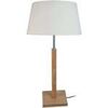 Lampes de bureau Tosel Lampe a poser droit bois naturel et &eacute;cru Beige Unique. . Maison & D&eacute;co > Lampes de bureau.