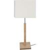 Lampes de bureau Tosel Lampe de chevet droit bois naturel et &eacute;cru Beige Unique. . Maison & D&eacute;co > Lampes de bureau.