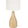 Lampes de bureau Tosel Lampe a poser bouteille bois naturel et &eacute;cru Beige Unique. . Maison & D&eacute;co > Lampes de bureau.
