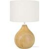 Lampes de bureau Tosel Lampe a poser bouteille bois naturel et &eacute;cru Beige Unique. . Maison & D&eacute;co > Lampes de bureau.
