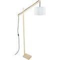 Luminaire sur Grenoble : Lampadaires Tosel lampadaire liseuse articul&eacute; bois naturel et &eacute;cru Beige Unique. . Maison & D&eacute;co > Lampadaires.