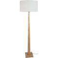 Luminaire sur Grenoble : Lampadaires Tosel Lampadaire droit bois naturel et &eacute;cru Beige Unique. . Maison & D&eacute;co > Lampadaires.