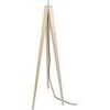 Lampadaires Tosel Lampadaire tr&eacute;pied bois naturel et &eacute;cru Beige Unique. . Maison & D&eacute;co > Lampadaires.