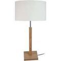 Luminaire sur Grenoble : Lampes de bureau Tosel Lampe a poser droit bois naturel et &eacute;cru Beige Unique. . Maison & D&eacute;co > Lampes de bureau.