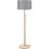 Lampadaires Tosel Lampadaire droit bois naturel et gris Beige Unique. . Maison & D&eacute;co > Lampadaires.