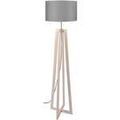 Lampadaires Tosel Lampadaire colonne bois naturel et gris Beige Unique. . Maison & D&eacute;co > Lampadaires. Grenoble