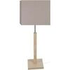 Lampes de bureau Tosel Lampe a poser colonne bois naturel et gris Beige Unique. . Maison & D&eacute;co > Lampes de bureau.