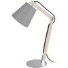Lampes de bureau Tosel Lampe de bureau articul&eacute; bois naturel et gris Beige Unique. . Maison & D&eacute;co > Lampes de bureau.