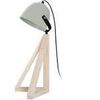 Lampes de bureau Tosel Lampe de bureau d&ocirc;me bois naturel et gris Beige Unique. . Maison & D&eacute;co > Lampes de bureau.