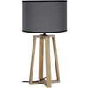 Lampes de bureau Tosel Lampe de chevet colonne bois naturel et gris Beige Unique. . Maison & D&eacute;co > Lampes de bureau.