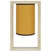 Lustres, suspensions et plafonniers Tosel Suspension carr&eacute; bois naturel et jaune Beige Unique. . Maison & D&eacute;co > Lustres, suspensions et plafonniers.