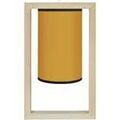 Lustres, suspensions et plafonniers Tosel Suspension carr&eacute; bois naturel et jaune Beige Unique. . Maison & D&eacute;co > Lustres, suspensions et plafonniers. Grenoble