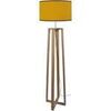 Lampadaires Tosel Lampadaire colonne bois naturel et jaune Beige Unique. . Maison & D&eacute;co > Lampadaires.