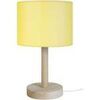 Lampes de bureau Tosel Lampe de chevet droit bois naturel et jaune Beige Unique. . Maison & D&eacute;co > Lampes de bureau.