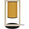 Lampes de bureau Tosel Lampe de chevet colonne bois naturel et jaune Beige Unique. . Maison & D&eacute;co > Lampes de bureau.