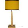 Lampes de bureau Tosel Lampe a poser droit bois naturel et jaune Beige Unique. . Maison & D&eacute;co > Lampes de bureau.