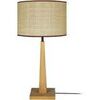 Lampes de bureau Tosel Lampe a poser droit bois naturel et jaune Beige Unique. . Maison & D&eacute;co > Lampes de bureau.