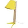 Lampes de bureau Tosel Lampe de bureau tr&eacute;pied bois naturel et jaune Beige Unique. . Maison & D&eacute;co > Lampes de bureau.