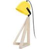 Lampes de bureau Tosel Lampe de bureau d&ocirc;me bois naturel et jaune Beige Unique. . Maison & D&eacute;co > Lampes de bureau.